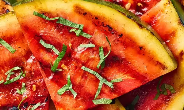 Grilled Watermelon with Honey-Lime-Cayenne Glaze: A Spicy Summer Treat