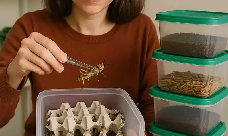 La microganadería urbana: Criando insectos para un futuro sostenible en el hogar