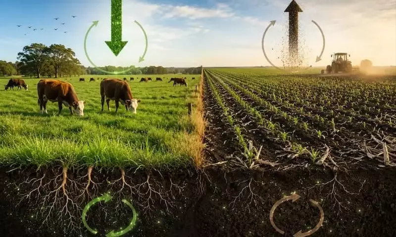 Pastoreo rotativo supera a la agricultura en retención de carbono