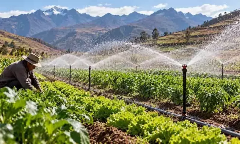 Revolución Agrícola en los Andes Peruanos: Riego por Aspersión Multiplica Cosechas hasta un 133%