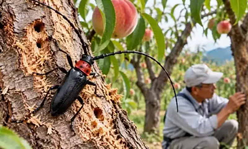 Japón intensifica la batalla contra la plaga del escarabajo longicornio que amenaza los cultivos frutales