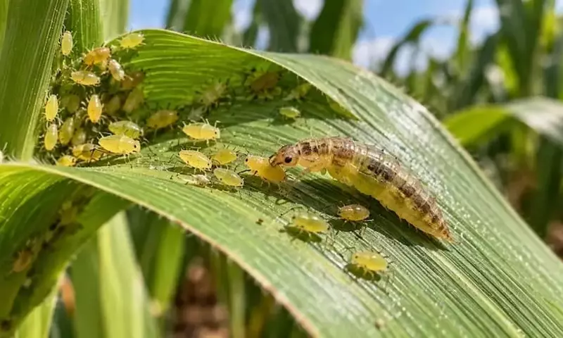 Descubrimiento de un aliado natural brasileño contra el pulgón del sorgo