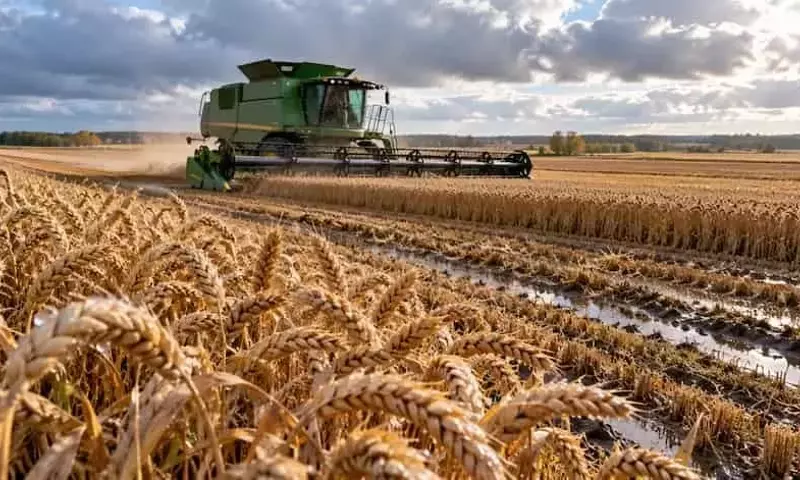 Cosecha de Trigo en Canadá: Abundancia Empañada por la Baja Calidad