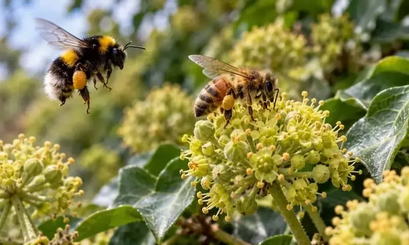 Abejas melíferas compiten agresivamente con otros polinizadores por recursos florales, revela estudio